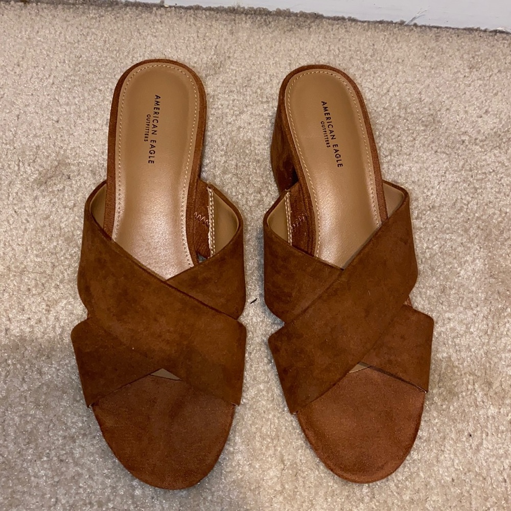AE heeled mules